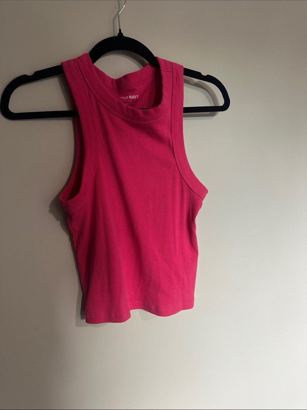 Old Navy Vibrant Pink Ribbed Tank